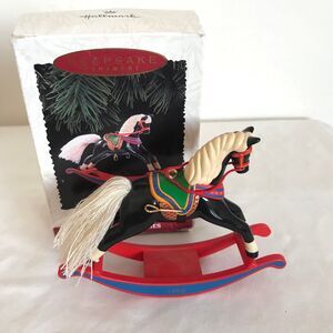 VTG Hallmark Keepsake Collector Series Christmas Ornament 1996 Rocking Horse